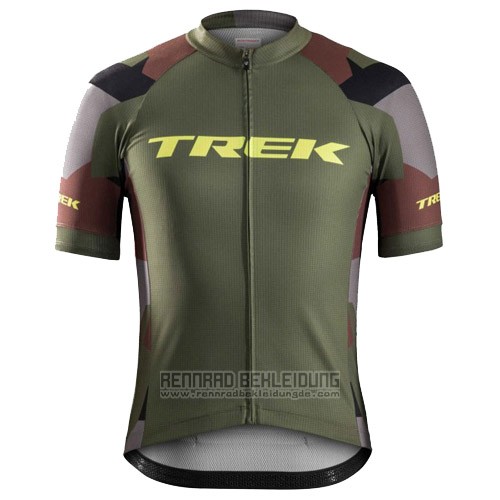 2016 Fahrradbekleidung Trek Bontrager Vede Militare Trikot Kurzarm und Tragerhose